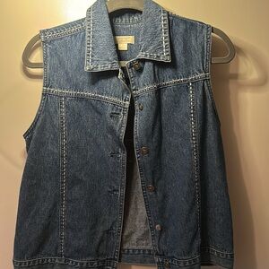 Christopher & banks Denim Vest size S